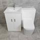 Ensemble Meuble Vasque De Salle De Bain 1050 Mm, Lavabo Et Toilette De Style Carr&eacute;, Luxe Hydros Tess