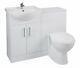 Gloss White Back To Wall Meuble-lavabo De Lavabo Et Plan De Toilette De 550 Mm