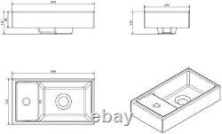 Gloss White Bathroom Vanity Basin Sink Back To Wall Toilet Unit Meubles Wc