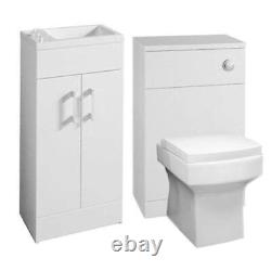 Gloss White Salle De Bain Suite Inc Taps 1700 Bain Vanity Unit Btw Unit & Toilettes
