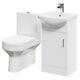 Grossiste Domestique Neiva Gloss Blanc 450mm 1 Meuble De Toilette à Porte Et Dos Fermé