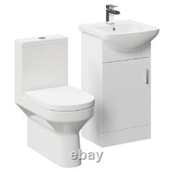 Grossiste Domestique Neiva Gloss Blanc 450mm 1 Meuble de Toilette à Porte et Dos Fermé