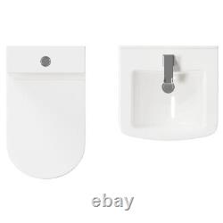 Grossiste Domestique Neiva Gloss Blanc 450mm 1 Meuble de Toilette à Porte et Dos Fermé