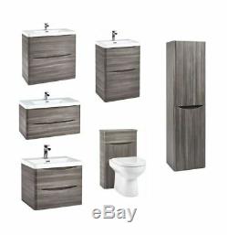 Haute Qualité Moderne Avola Gris Bathroom Furniture Cabinet Wc Bassin Vanity Units