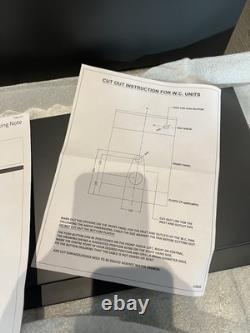 Hudson Reed Urban WC dos au mur unité 500mm noire LÉGÈREMENT MARQUÉE RRP 170 £