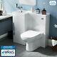 Ingersly 900 Mm Main Gauche Salle De Bain Bassin Blanc Vanity Retour Au Wc Mur Toilettes