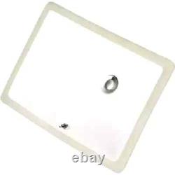 Lavabo de salle de bain rectangulaire sous plan classique en céramique petit 16x11