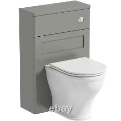 Le Bath Co. Aylesford ensemble de meubles gris galet avec toilettes et robinet