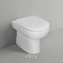 Melbourne Lh Salle De Bain P-forme Chêne Foncé Bassin Meuble Sous Lavabo Retour Au Wc Mur Toilettes