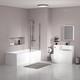 Meuble Wc D&rsquo;angle En Forme De L Pour Receveur De Baignoire, Avec &eacute;cran Et Panneau, Mod&egrave;le Nes Home Rh Basin Cabinet Wc Unit