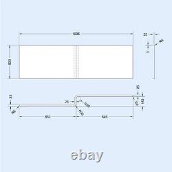 Meuble WC d’angle en forme de L pour receveur de baignoire, avec écran et panneau, modèle Nes Home RH Basin Cabinet WC Unit