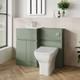 Meuble Combin&eacute; Lavabo Et Wc Nuie Urban 1000 Mm Avec Vasque Carr&eacute;e, 2 Portes Et 1 Tiroir