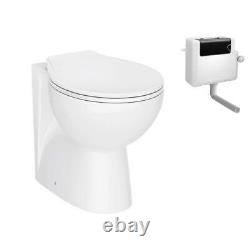 Meuble de lavabo avec miroir et armoire, unité de toilettes encastrées avec réservoir encastré, 2000mm