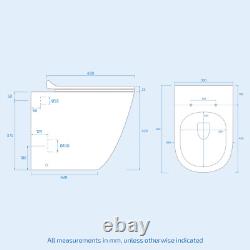 Meuble de salle de bain Nes 600 mm en gris mat avec 2 tiroirs et toilettes adossées au mur