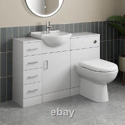 Meuble de salle de bain avec tiroir, armoire, unité de toilette, réservoir, meuble lavabo