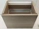Meuble De Salle De Bain En Noyer Pour Lavabo Encastré Marron 63 X 44 X 50 Mm Avec Pièce Arrière Blanche