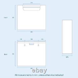 Meuble de salle de bain gris LH avec lavabo de 1100 mm et WC à poser en kit