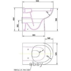 Meuble de salle de bain moderne pour toilettes et lavabo 900mm en gris brillant