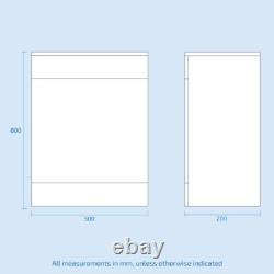 Meuble de salle de bain sur pied gris mat 1100 mm avec 2 tiroirs et toilettes BTW