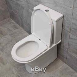 Meuble-lavabo 750mm + Option De Toilettes Sans Rebord Évier Lavabo Salle De Bains Suite + Robinet