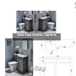 Meuble-lavabo-meuble-dos-à-mur-wc-évier-évier-gris-en Forme De L