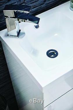 Meuble-lavabo-meuble-dos-à-mur-wc-évier-évier-gris-en Forme De L