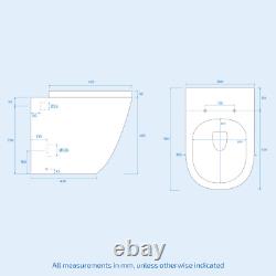 Meuble sous-vasque Nes Home Blanc 1050mm et Toilettes à poser contre le mur en kit