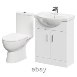 Meuble vasque Lima blanc brillant 650 mm à 2 portes avec dos ouvert et toilettes ouvertes en gros Meuble vasque Lima blanc brillant 650 mm à 2 portes avec dos ouvert et toilettes ouvertes en gros