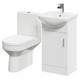 Meuble Vasque De Salle De Bains Wholesale Domestic Neiva Blanc Brillant 450 Mm &agrave; 1 Porte Et Dos Ouvert Pour Toilettes