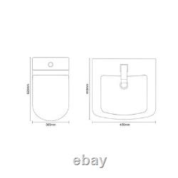 Meuble vasque de salle de bains Wholesale Domestic Neiva blanc brillant 450 mm à 1 porte et dos ouvert pour toilettes
