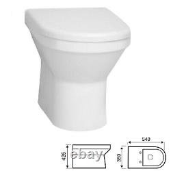 Meubles De Salle De Bain Vanity Unité De Bassin Rangement Cabinet Toilette Wc Soft Close Gris