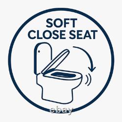 Meubles de salle de bain entièrement étanches 500 600 1000 1100 mm - lots et pack avec cuvette WC adossée au mur (BTW)