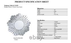 Miroir Mural Moderne Foyer Salon ou Salle à Manger Salle de Bain Coiffeuse Étoile 24