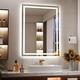 Miroir De Salle De Bain Led 80x60cm Miroir De Maquillage &Eacute;clair&eacute; Anti-bu&eacute;e Avec R&eacute;tro&eacute;clairage