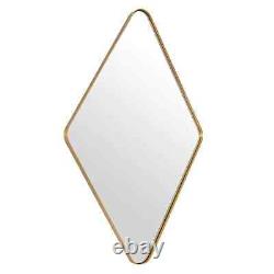 Miroir de salle de bain ANDY STAR en or 24X36 pour mur, miroir de vanité encadré en métal