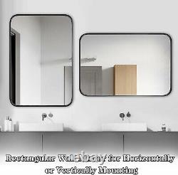 Miroir de salle de bain Covienapp avec étagère murale décorative 50 x 70 CM