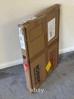 Miroir de salle de bain TETOTE 50 x 70 cm, éclairage LED intelligent, anti-buée, éclairé à l’avant et à l’arrière