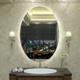 Miroir De Salle De Bain / Coiffeuse Oval Anti-buée Rétroéclairé Simple Et Moderne Aevar