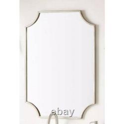 Miroir de salle de bain mural 34 x 24,25 x 1 - FER, MIROIR ET DOS EN ACRYLIQUE