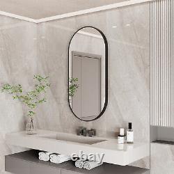 Miroir de salle de bain robuste avec dos en aluminium miroir de vanité horizontal / vertical