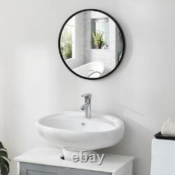 Miroir de vanité mural moderne pour chambre, salle de bain, toilettes, noir, 40x40cm