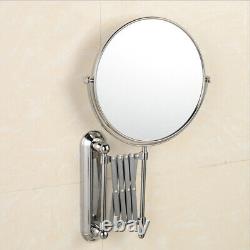 Miroir grossissant de 6 pouces pour salle de bain en chrome, miroirs de vanité pour la nuque