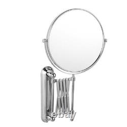 Miroir grossissant de 6 pouces pour salle de bain en chrome, miroirs de vanité pour la nuque