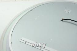 Miroir ovale avec éclairage avant et arrière et anti-buée pour salle de bain Keonjinn