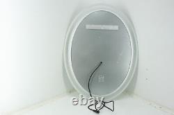 Miroir ovale lumineux avant-arrière pour salle de bain Keonjinn avec protection anti-buée