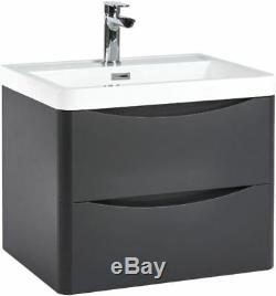 Moderne Matt Grey Bathroom Furniture Meuble Sous Lavabo Bassin De Stockage Wc Cabinet