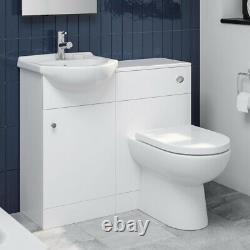 Moderne Salle De Bains Toilettes Et Bassin Éviers Vanity 1th Meubles 910mm Matte White