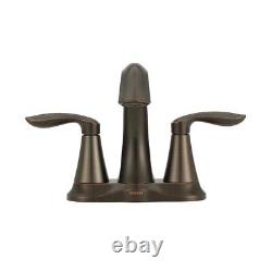 Moen 6410orb Eva Robinet de lavabo à deux poignées à grand arc en bronze huilé