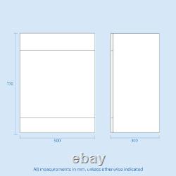 Nes Home Blanc 950mm Meuble Vasque à Monter et Toilettes Dos au Mur