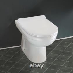 Nes Home Gris Unité de Lavabo 900mm, Unité de WC & Toilette Adossée au Mur